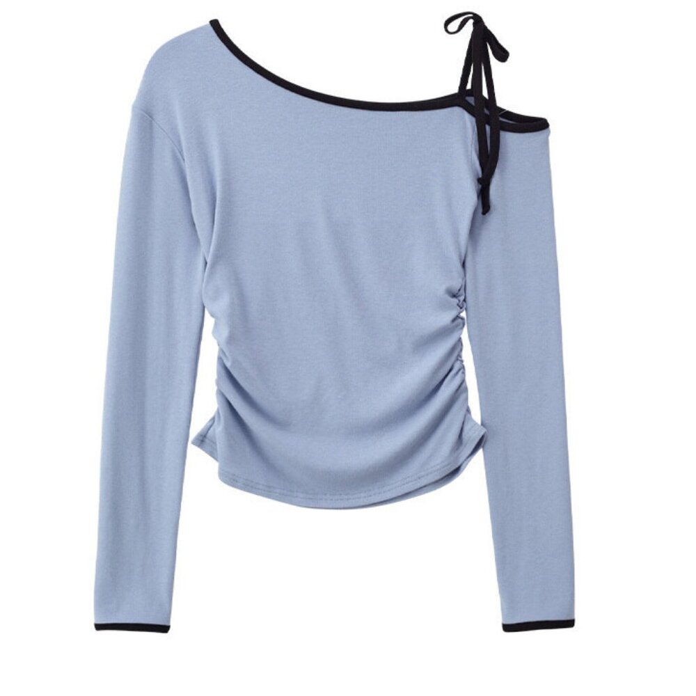 **New with tag** Line Point Off Shoulder T- Blue